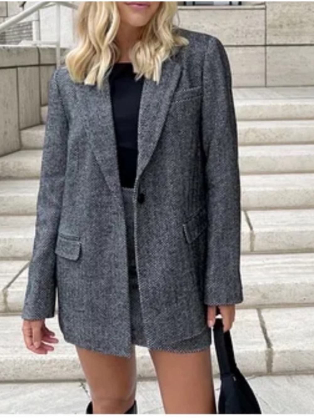 Vintage Harris Tweed Grey Tweed Country Blazer/Jacket